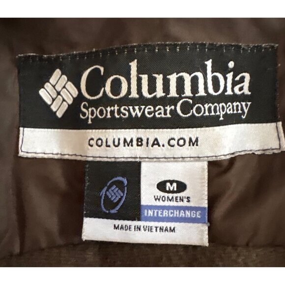 Columbia Vertex Interchange Coat Womens M Brown Winter Faux Fur Hood 3-1 Jacket - Picture 10 of 13